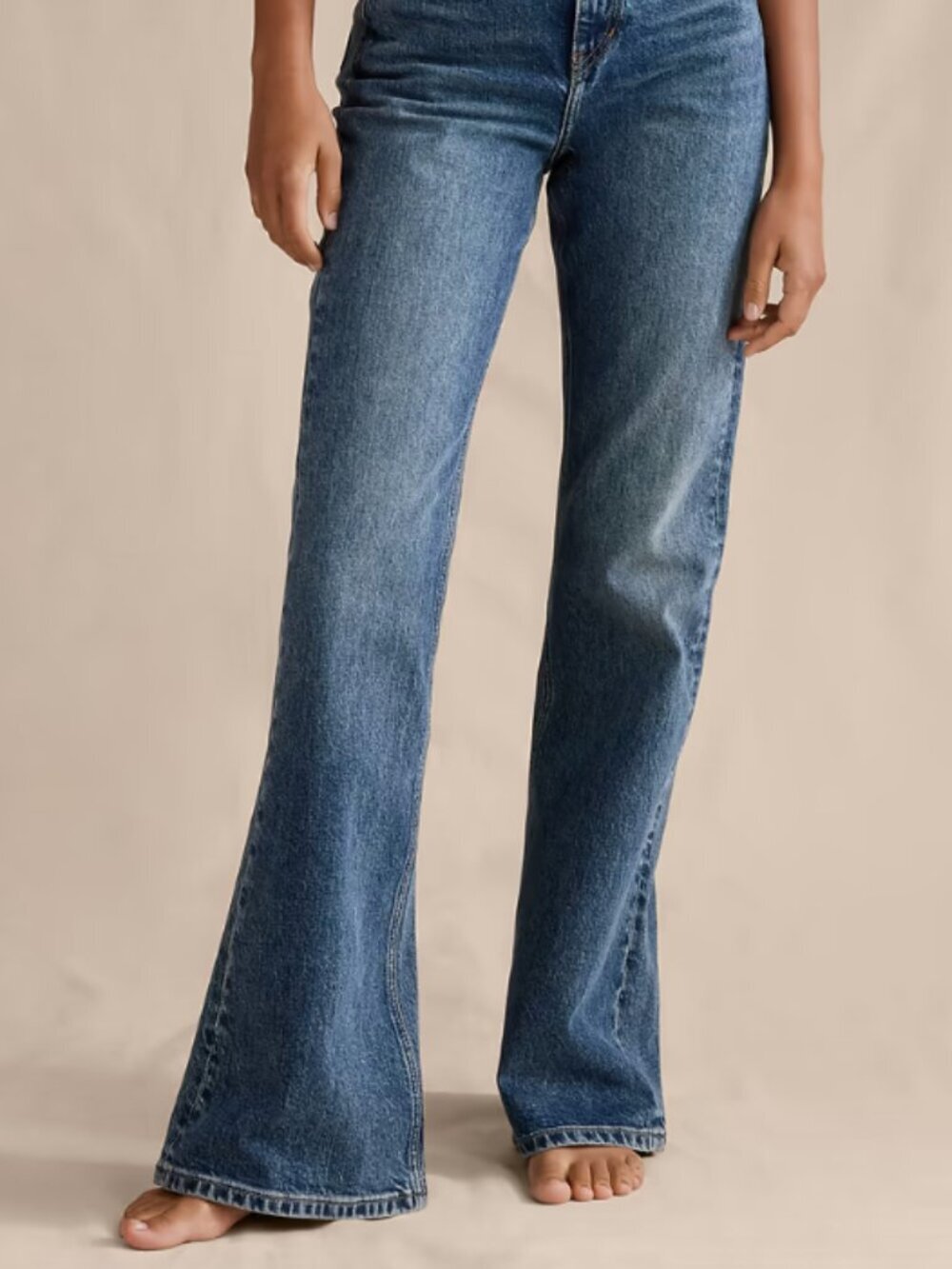 Banana Republic Petite High-Rise Boot Cut Jeans Women’s 29P Medium Wash - Picture 3 of 11